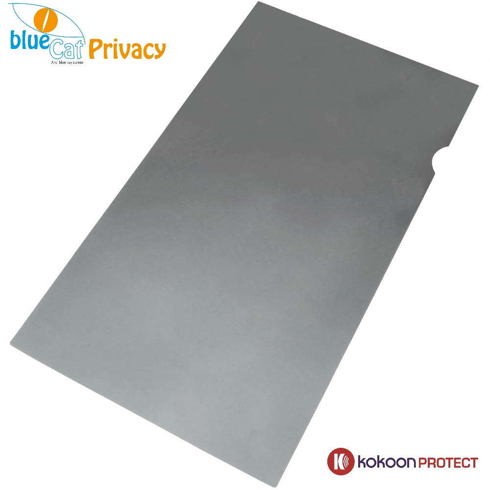 Lámina de privacidad con Filtro de luz Azul (70%) para portátil/portátil, protección de visión y de los Ojos para PC de 19,5''