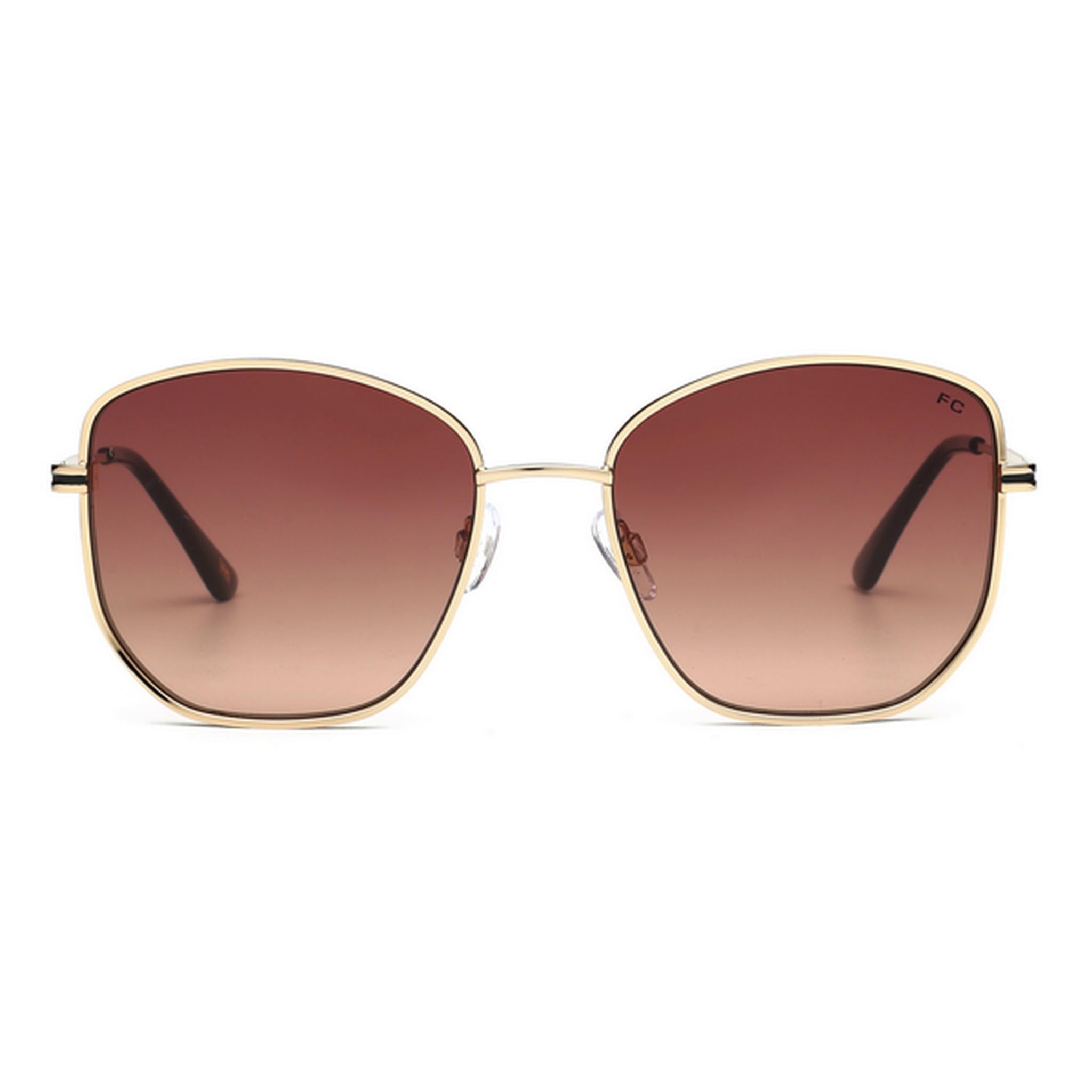 french connection Round 100% UV Protection Gradient Brown Sunglasses For Women - FC 7652 C3 S-picture-32