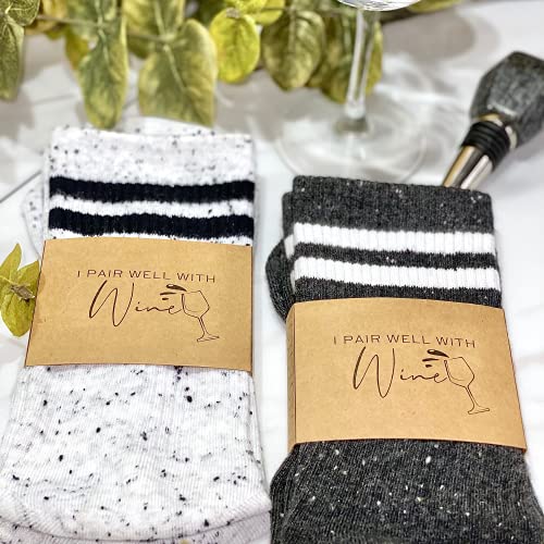 Boutique Crew Socks for Women | Soft Fuzzy No Slip Grip Soles | Birthday Gift or Christmas Present Stocking Stuffers3