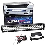iJDMTOY Lower Grille Mount 20-Inch LED Light Bar Compatible with 2019-up Dodge RAM Limited, Includes...