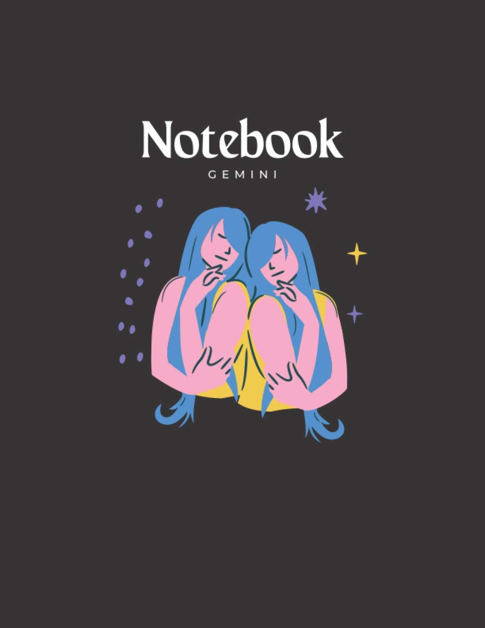 Gemini Notebook: Trendy Astrology Zodiac Horoscope Gifts Ideas for Women, Girls, Boys, Men and Teenagers | Medium Lined College Ruled Blank Notebook ... | 100 Pages 8.5 x 11 Inches (Zodio Linea)