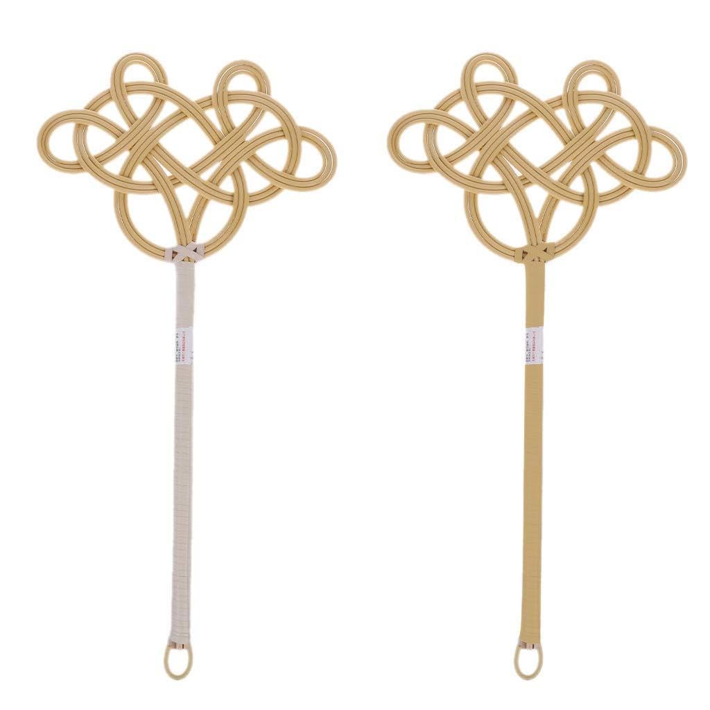 RALIYATX Carpet Beater, Traditional Racket Woven Imitation Rattan Carpet Rug Beater