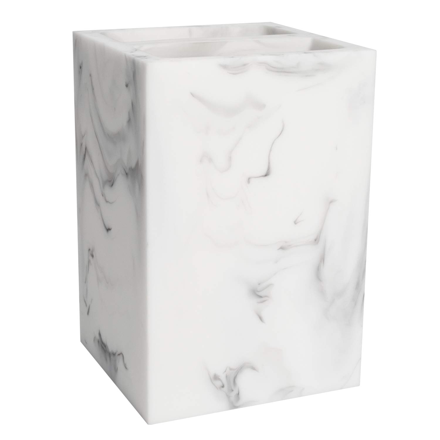 Sweet Home Collection Contemporary Decorative Beautiful Designs Bath Shower Tub Décor, Resin, Plaza, Toothbrush Holder