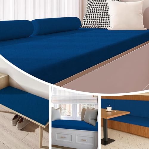 Coussin de banc en mousse bleu fini les fesses douloureuses sur le bois