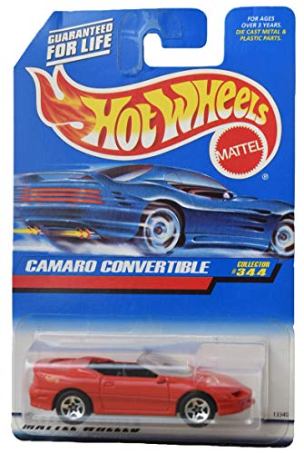 Hot Wheels Camaro Convertible #344, red