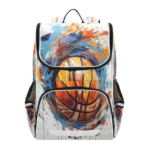 Sac à dos fleurs dorées haute capacité idéal pour les cours et le lycée