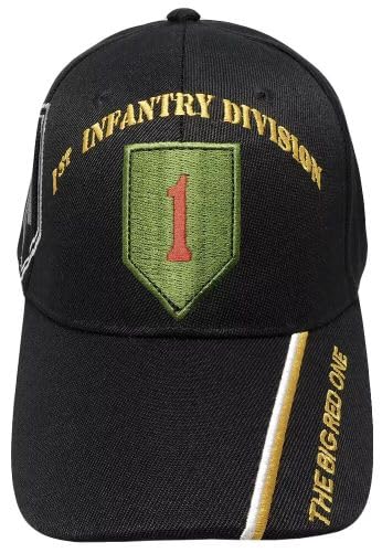 Gorra de béisbol Army First Infantry Division negra miniatura 3