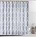 Produktbild Sylbapestry Grau Duschvorhang Bad Duschvorhnge waschbar Dusche Duschvorhang mit 12 Haken (Grau)