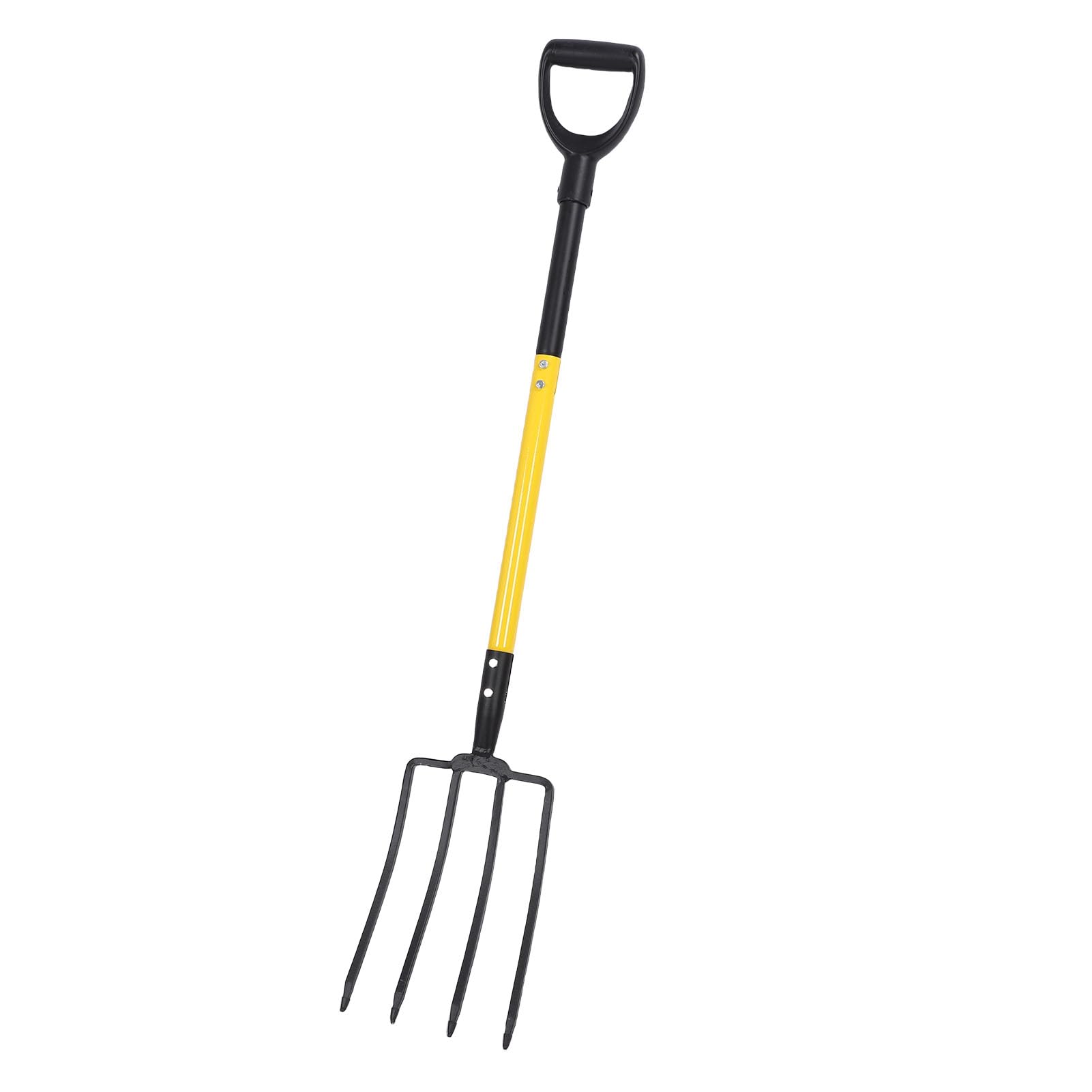 Pssopp Forca da 46 Pollici con Impugnatura a Y Forca da Giardino a 4 Denti per Impieghi Gravosi per attività di Scavo e Giardinaggio di Compostaggio