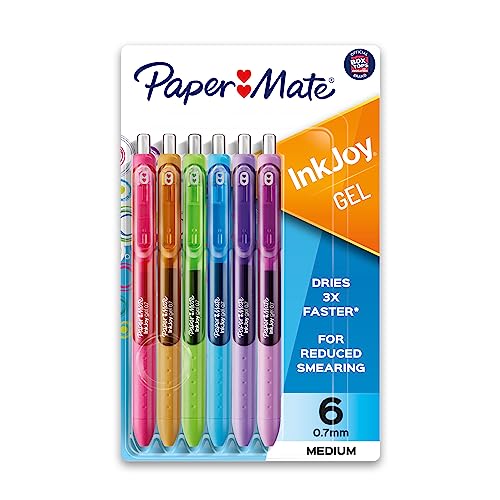 Paper Mate InkJoy Gel 6 bolígrafos colores variados miniatura 1