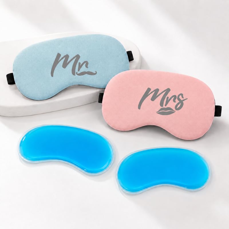 Cold Therapy Eye Mask for Dark Circles Soft Adjustable Fit-image-27