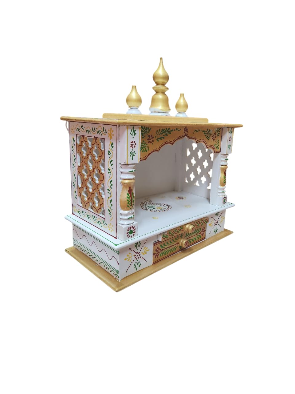 Kamdhenu art and craft Wooden Temple/Home Temple/Pooja Mandir/Pooja Mandap/Temple (28)
