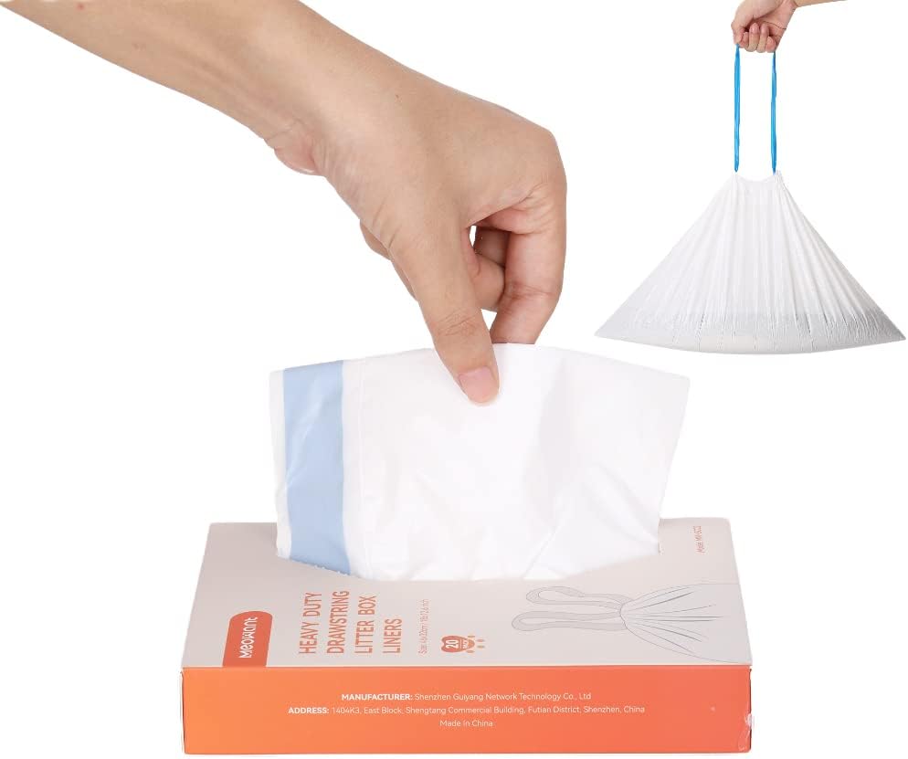 MeoWant Waste Bags for SelfCleaning Cat Litter Box, 20