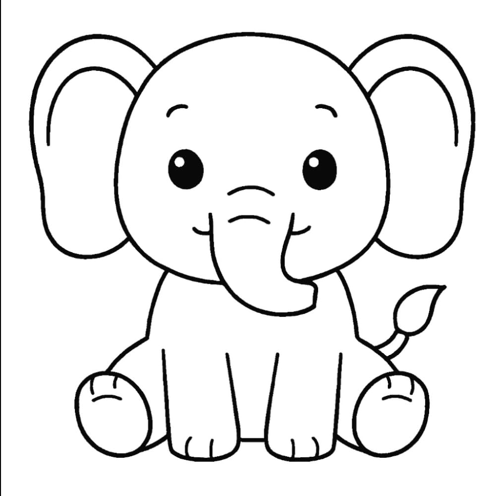 Cute Animal Coloring Book for Kids Ages 4–8