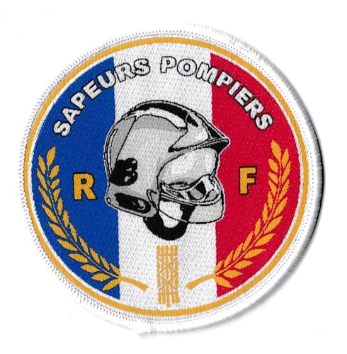 Patche Ecusson Sapeurs Pompiers Pompier France Patch Tissé Thermocollant