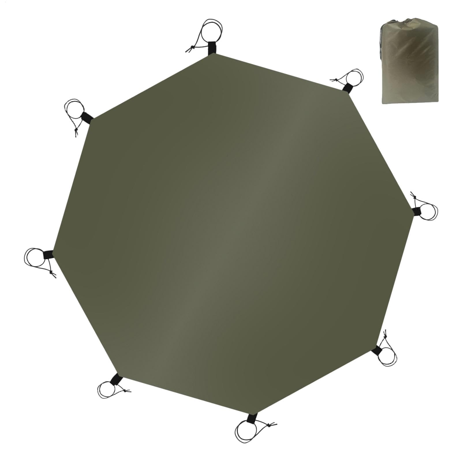 Tapis de Sol – Bâche octogonale imperméable | Tapis de Sol Multifonction | pour camping, pique-nique, randonnée, de jeux et parcs, et tissu Oxford résistant à l'usure