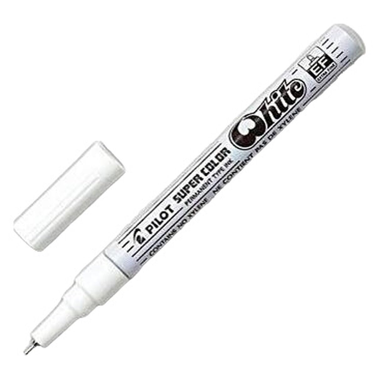 Pilot Supercolour Fine Permanent Marker Mm Tip Silver