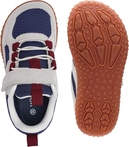 Image of WHITIN Little /Big Kid Wide Barefoot Shoes | Retro Sneakers for Boys /Girls | Adventure-Ready