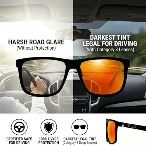 Image of Locs Men's Gangster Oversized Rectangular Horn Rim Sunglasses - 91055 & 91295 Series