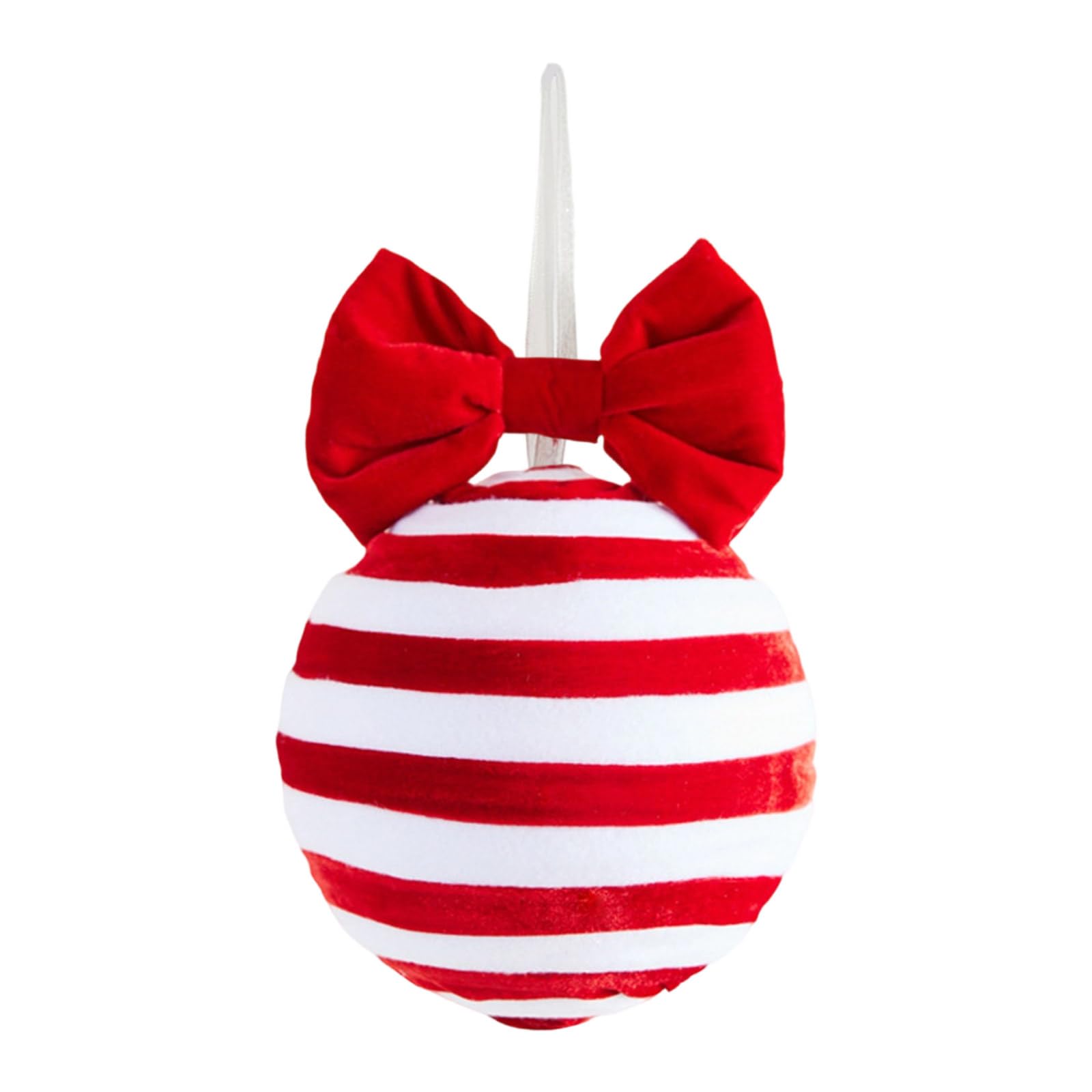 Carotoe 20Cm Christmas Baubles Shatterproof Velvety Foam Ball Hangings Ornament For Christmas Tree Wreath Wedding Holiday Decoration Velvety Decoration For Home