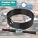 8.2Ft 14 AWG Enhanced 3-Wire Cord for Appliances & Power Tools, 15A/125V AC, 1875W, Black with 2 Power Cord Stress Relievers - Inc PS915143 Model