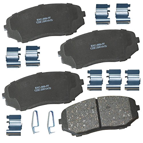 Image of Bendix Premium SBC1258 Ceramic Front Brake Pads for Ford Edge 2014-2007, Lincoln MKX 2015-2007, Mazda CX-5 2024-2019, CX-7 2012-2007, CX-9 2023-2007, Mitsubishi Montero Sport 2020-2018