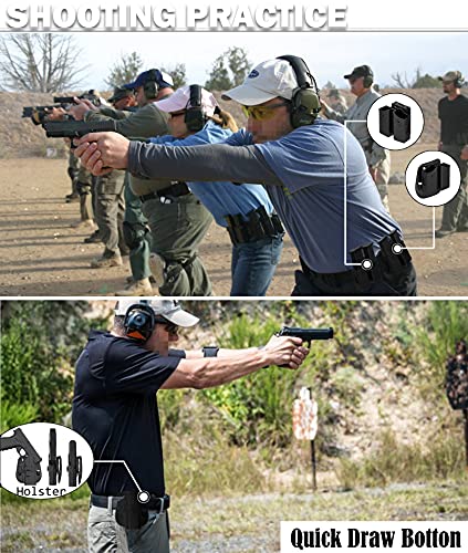 Double Magazine Holster Fit 9Mm/40/45 Double Stack Magazines, Universal Magazine Holder With Adjustable Belt Clip For Glock/S&W M&P/Sig/Taurus/Beretta Mag Pouch #TOP2