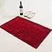 Produktbild Reine feste rutschfeste Bodenmatte, häuslicher warmer rechteckiger Teppich 50 * 80cm ( Color : 40*60cm- Red )