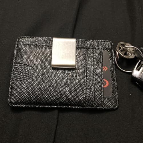 4PCS Small Men's Slim Money Clip,Stainless Steel Slim Cash Clip Minimalist Front Pocket Wallet,Credit Card Name Card Holder,Book Marker/Gift card/Chip Clips4