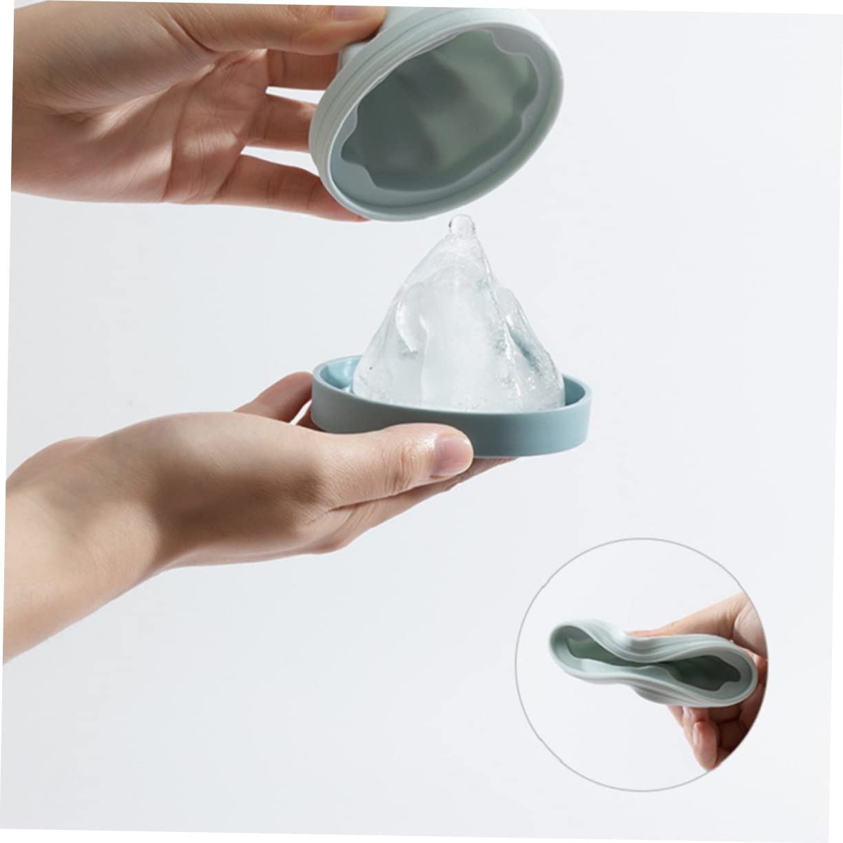 Bac à Glaçons En Silicone, Lot De 3, Forme Pour 6 Glaçons, Cubes 5 Cm Emplacements Pour Glacons Reutilisable Noir 85662548