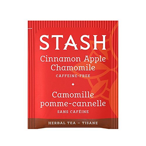 Image of Stash Tea Cinnamon Apple Chamomile Herbal Tea - Caffeine Free, Non-GMO Project Verified Premium Tea with No Artificial Ingredients, 20 Count (Pack of 6) - 120 Bags Total