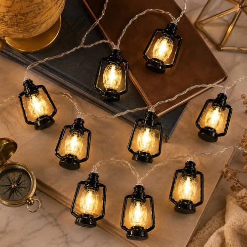 Image of One94Store 3 Meter 10 LED Lantern String Fairy Lights - Warm White Plug-in Decorative Lights for Home, Bedroom, Diwali, Christmas, Indoor & Outdoor Decoration, Festival Decor Lighting