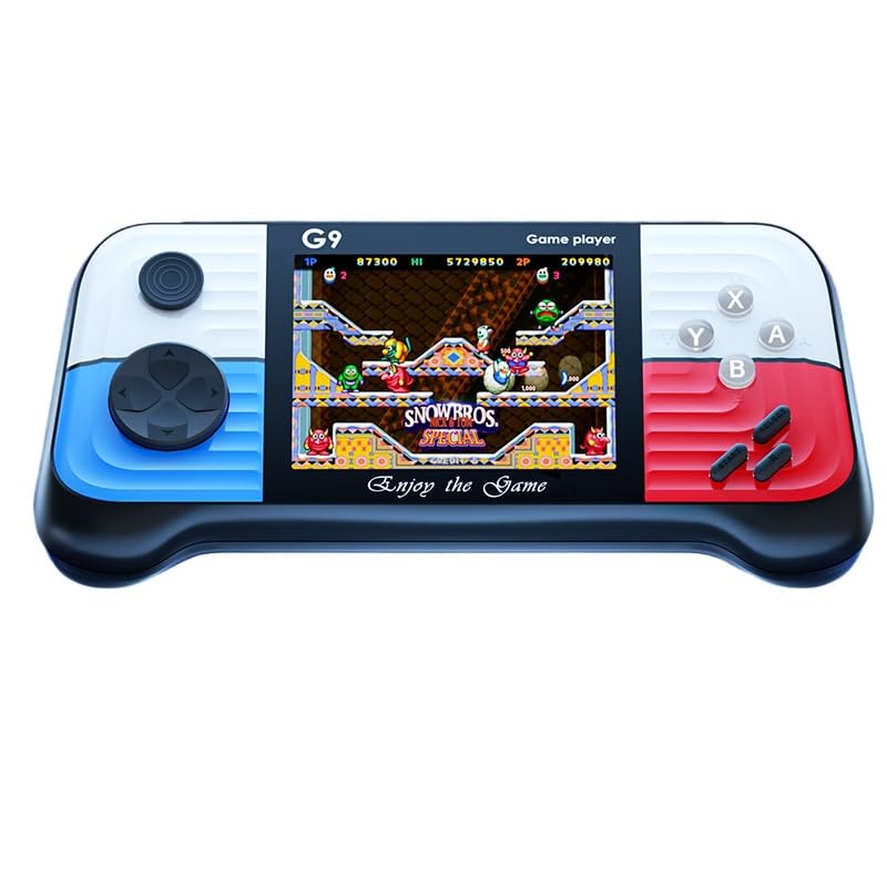 Consola de juegos portátil, mini máquina retro de arcade precargada con 500 juegos clásicos como Contra y Super Mario, pantalla HD de 3 pulgadas,