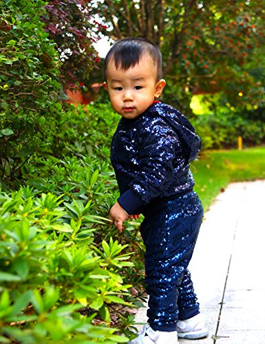 Cilucu Kids Jackets Girls Boys Sequin Zipper Coat Jacket for Toddler Birthday Christmas Clothes2