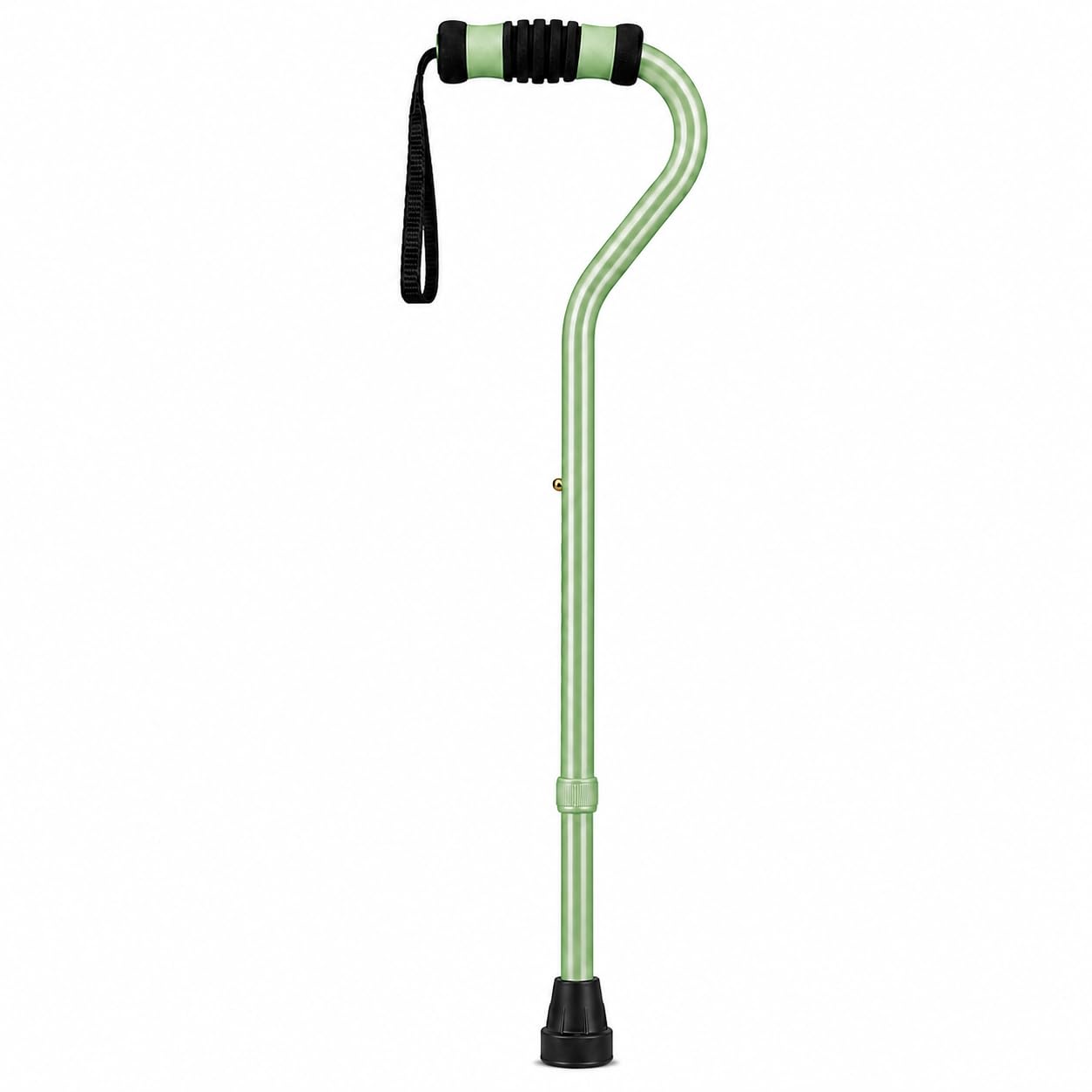 Sky MedSupply Int'l Corp Standard Offset Walking Cane Adjustable, Aluminum Green, 0.77 Pound