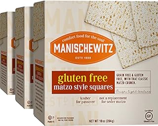 Manischewitz All Natural Gluten-Free Matzo Style Squares, 10 Ounce 3 Pack