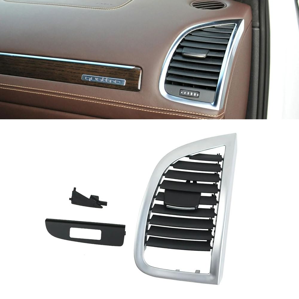 Photo 1 of Goodithy Dashboard Front Air Vent Outlet Cover, Air Conditioning Grille AC Vent Cover Panel Trim Replacement For Audi Q7 2006-2015 (Right)