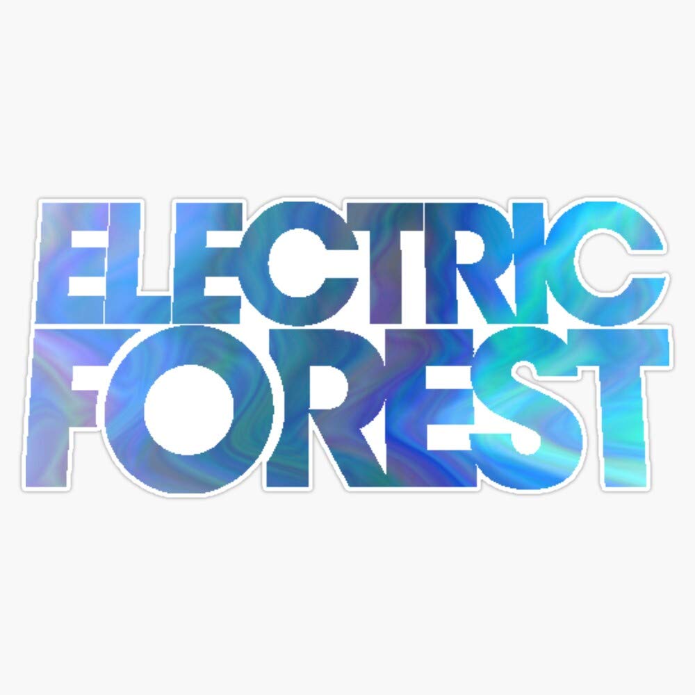 Electric Forest Logo Vinyl Waterproof Sticker Decal Car Laptop Wall Window Bumper Sticker 5"
