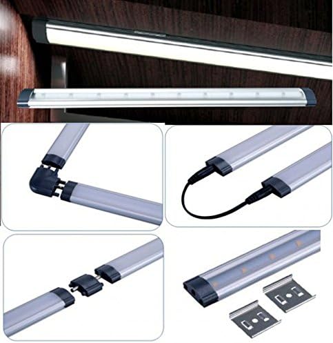 EverSale Pack of Two (2), 12V Dimmable LED Kitchen Cabinet Light Bar