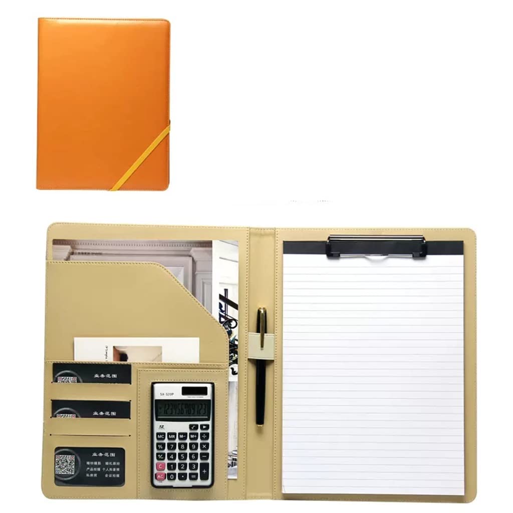 Schreibmappe A4 Klemmbrettmappe A4-Konferenzmappe, Business-Portfolio, Aktentasche mit Schreibunterlage im A4-Format, für Männer und Frauen, für Business, Schule, Büro, Konferenz