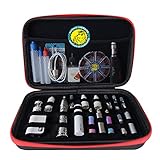 Wolfteeth 13 inch Vapor Case Black Hard Shell Vapor Pouches Supplies Organized Accessories Vape Bag Fits Coils Tank Holder Vaporizer Holster Valentines Day Gifts (Empty Case Only) Red Zipper 122601