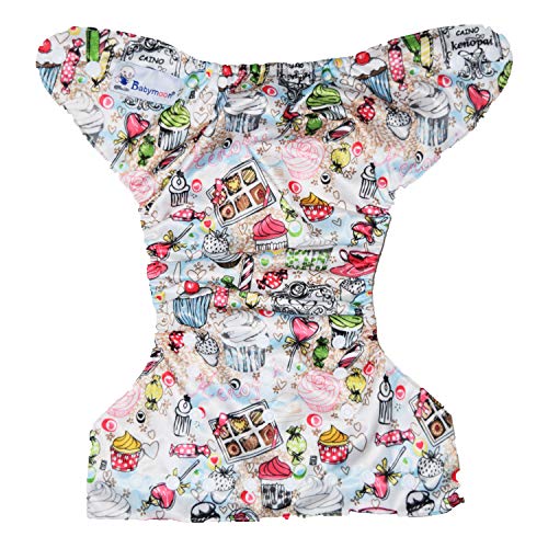 Image of Babymoon (SET of 3-1 Cloth Diaper with 2 5Layesr Bamboo Insert) Premium Adjustable Reusable Washable Cloth Diaper for Baby