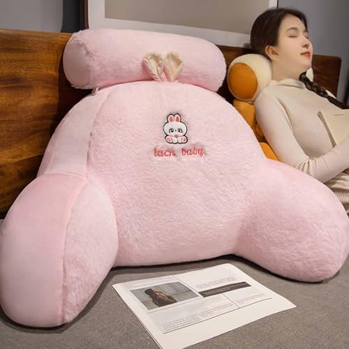 YWQJL Respaldo De Cama Cojín De Lectura Cojin Lectura Cama con Reposabrazos Almohada Ergonómica Multiposicion Cojín Lumbar Silla Oficina Cojines para Sofa(#3,50x75cm)
