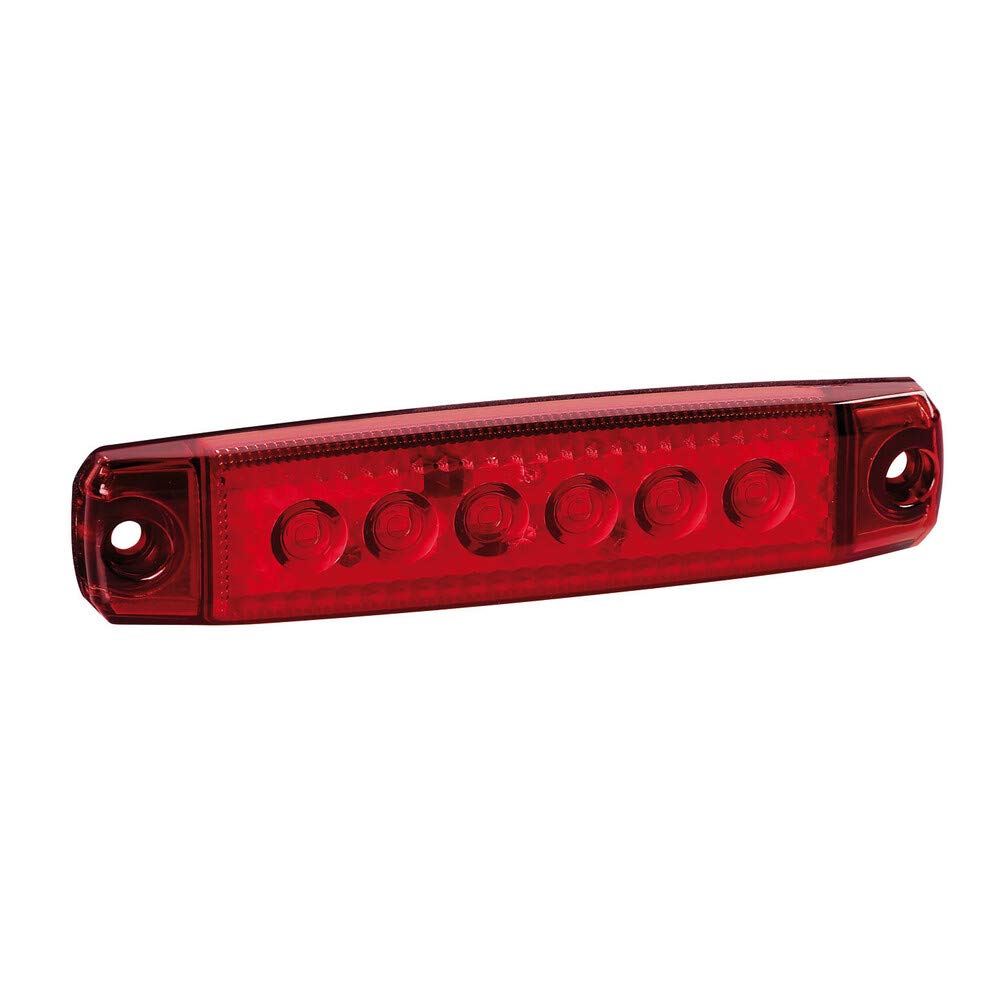 Lampa 97008 space light 6 LEDs 12/24V R-18, Red