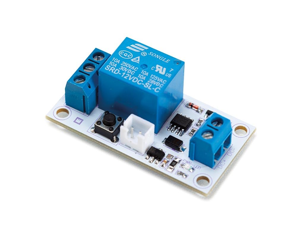 Whadda 12V Bistable Relay Module with Touch Switch, Reliable Switching Solution