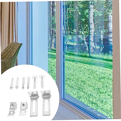 SHINEOFI 1Set Kit de Herrajes para Puerta Bifold Juego de Ruedas Guía para Closet, Durable, Versátil, Fácil de Instalar para Diferentes Tipos de Puertas miniatura 2