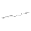 鶹 Basics Olympic 5.1 cm Curl Barbell Bar, 119.2cm Chrome