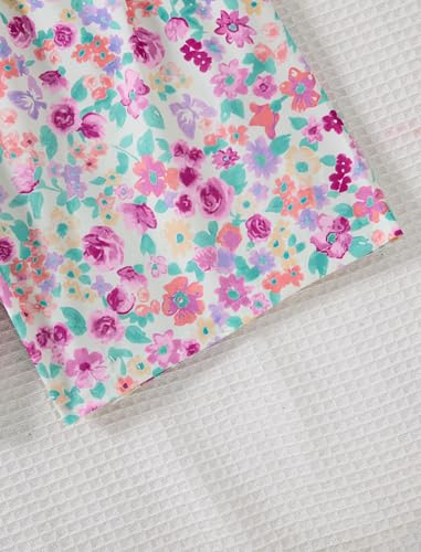 Image of Girls Summer Outfits Cute Sleeveless Top High Waisted Short Sets with Pockets Teen Girl Clothes Size 6-14 T