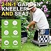 Garden Kneeler and Seat with Wider Thicker Kneeling Pad, Heavy Duty Garden Stool Includes Gardening Tools Pouch and Bag, Convertible Garden Bench Kneeling Chair - Gifts for Parents Women Seniors #2