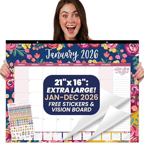 bloom daily planners 2026 Desk Calendar - January to December